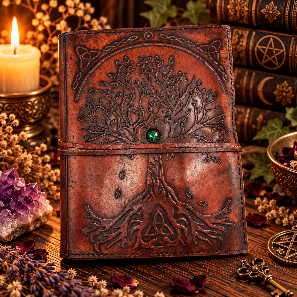 Diario in pelle con Albero della Vita