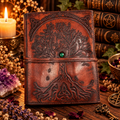 Diario in pelle con Albero della Vita