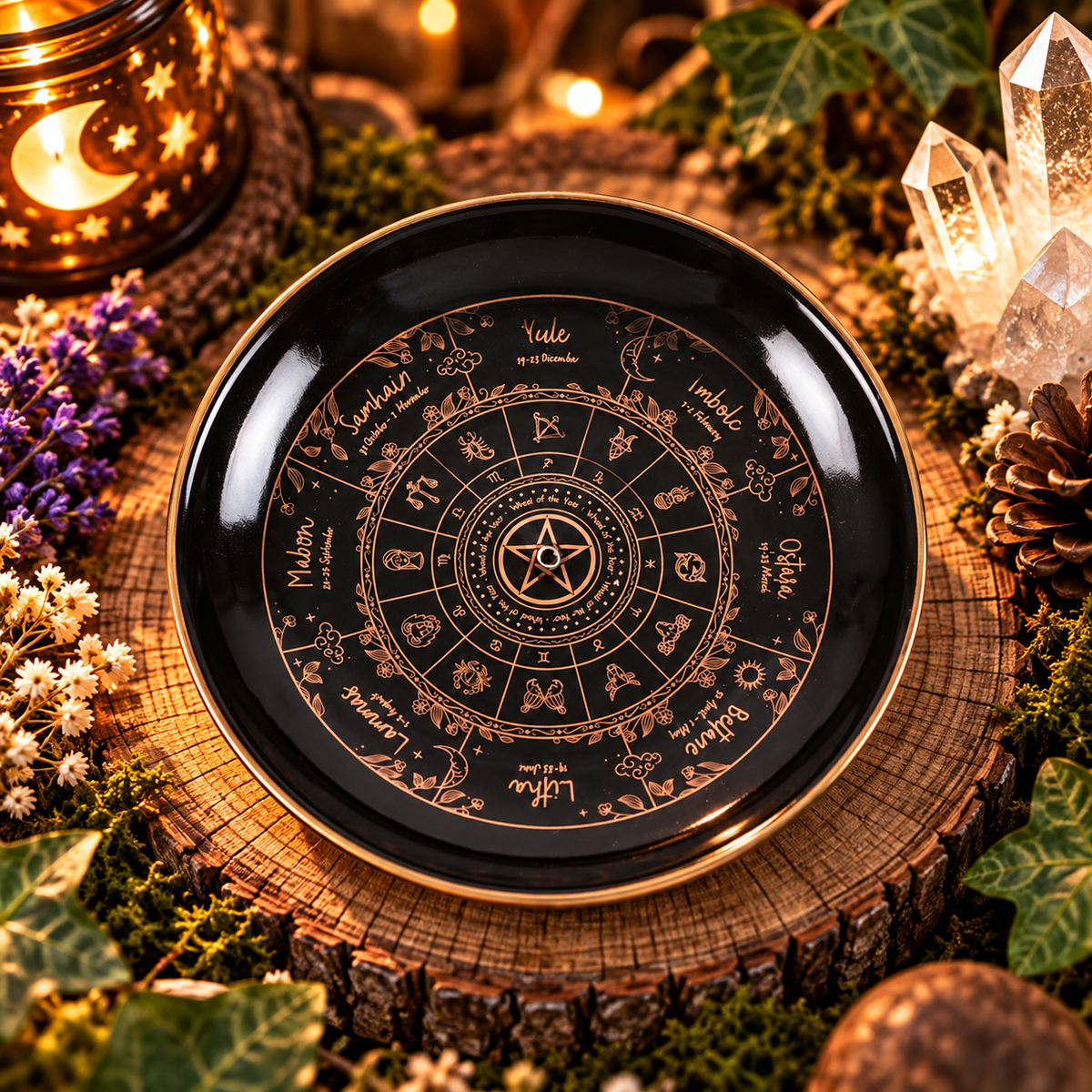 Piattino Portaincenso - Ruota Dell'anno