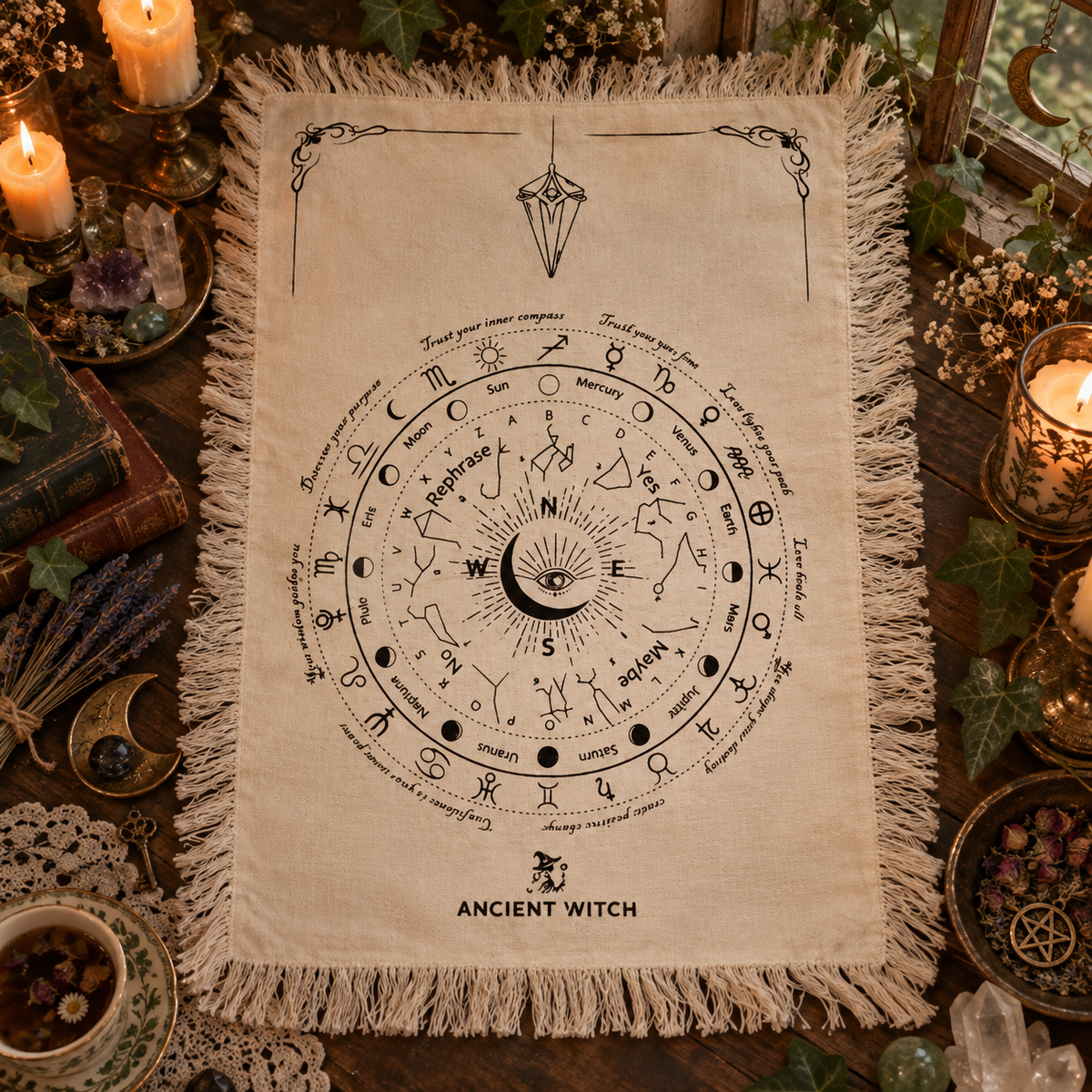 Telo Divinatorio per Pendolo - Occhio della Provvidenza