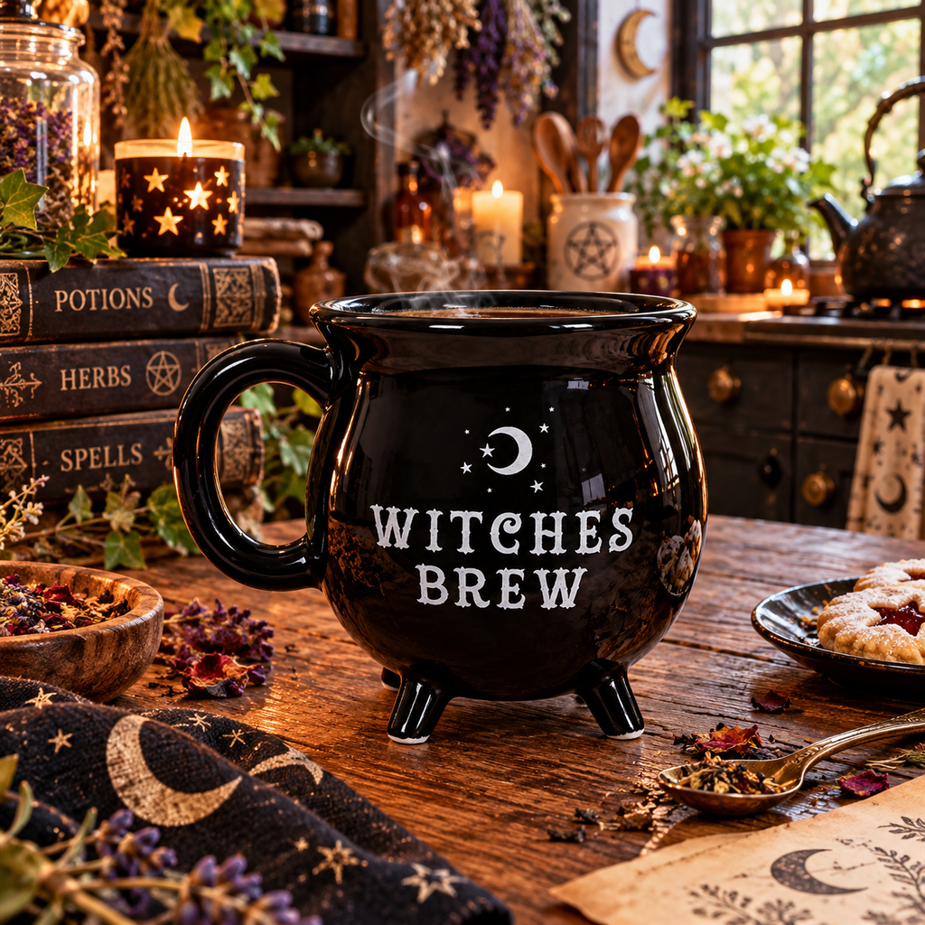 Tazza a forma di Calderone Witches Brew