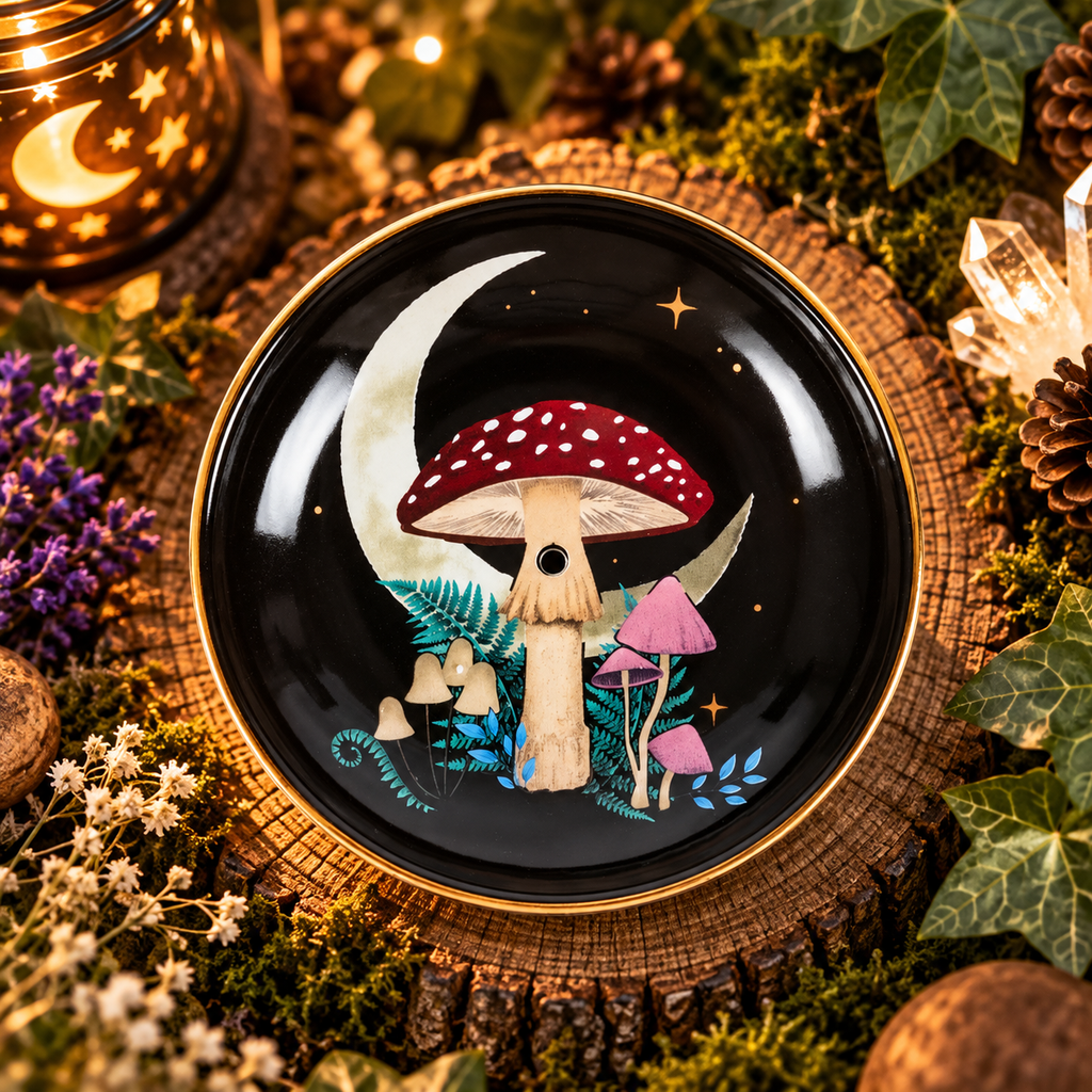 Piattino Portaincensi - Dark Mushroom