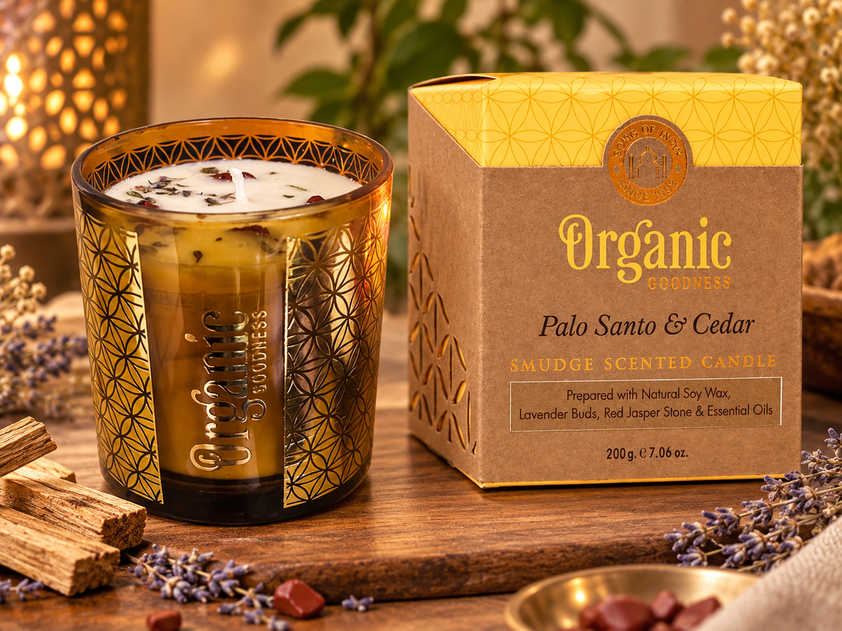 Candela Organic Goodness – Palo Santo, Cedro  e Diaspro Rosso