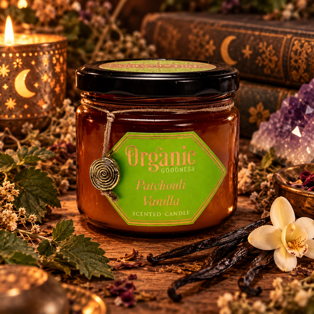 Candela Profumata Organic Goodness - Patchouli e Vaniglia