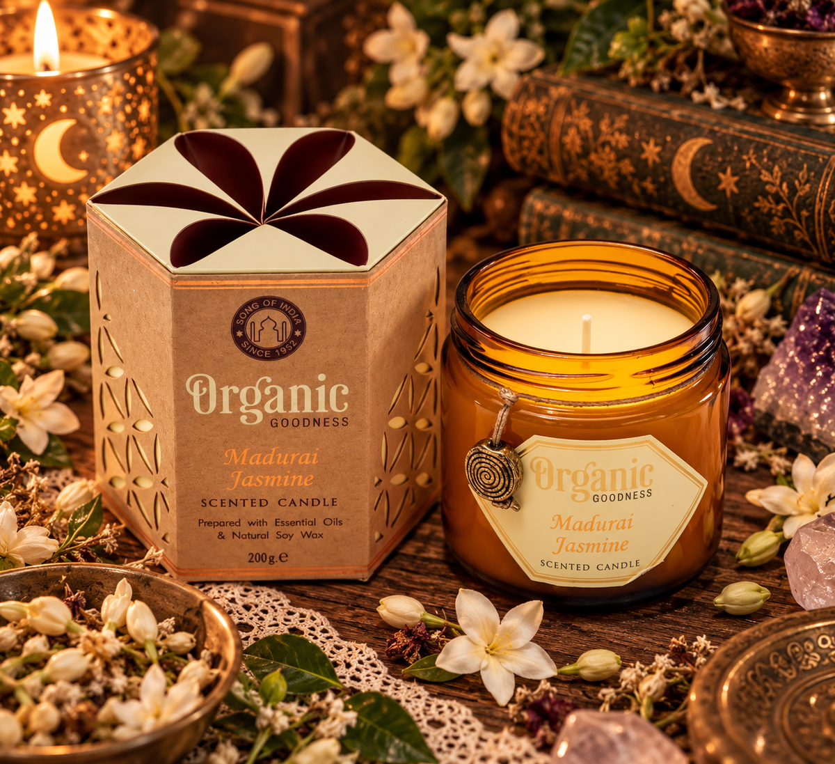 Candela Profumata Organic Goodness - Gelsomino