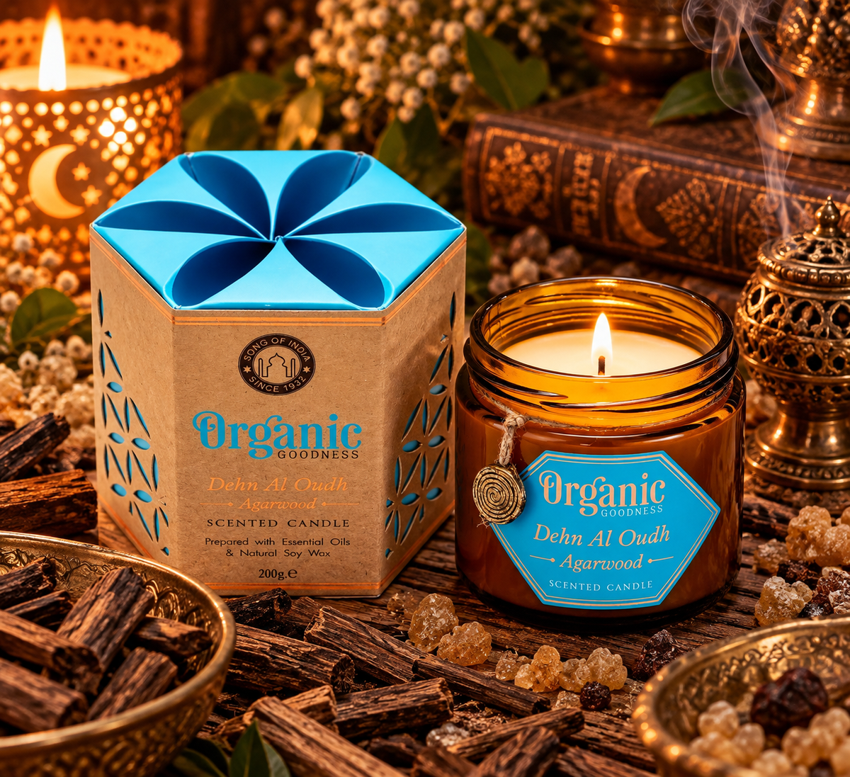 Candela Profumata Organic Goodness - Legno di Agar