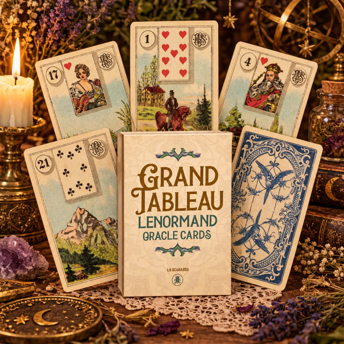 Carte Lenormand Grand Tableau - Lo Scarabeo