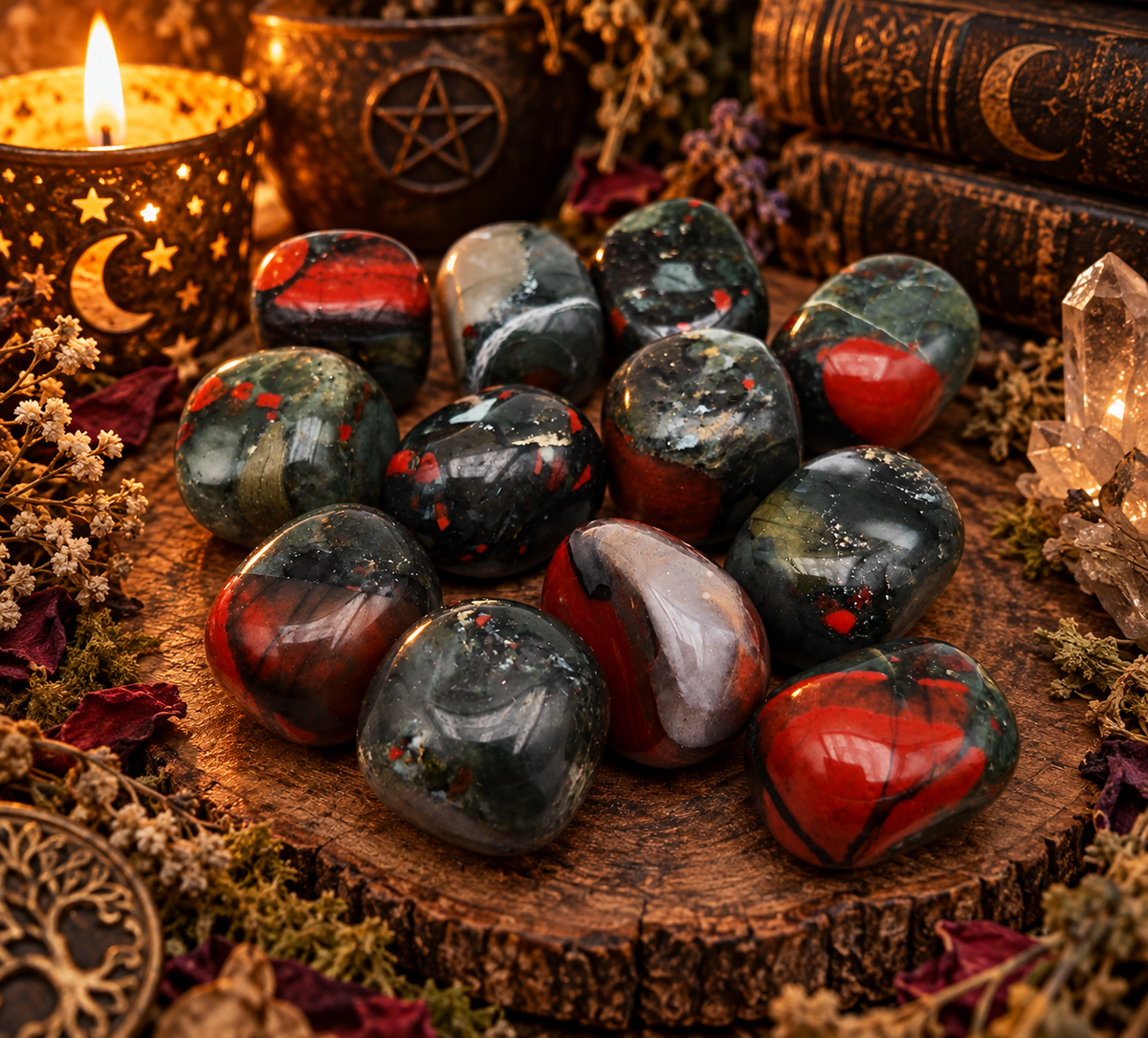 Diaspro Eliotropio (Blood stone) - 2/3cm