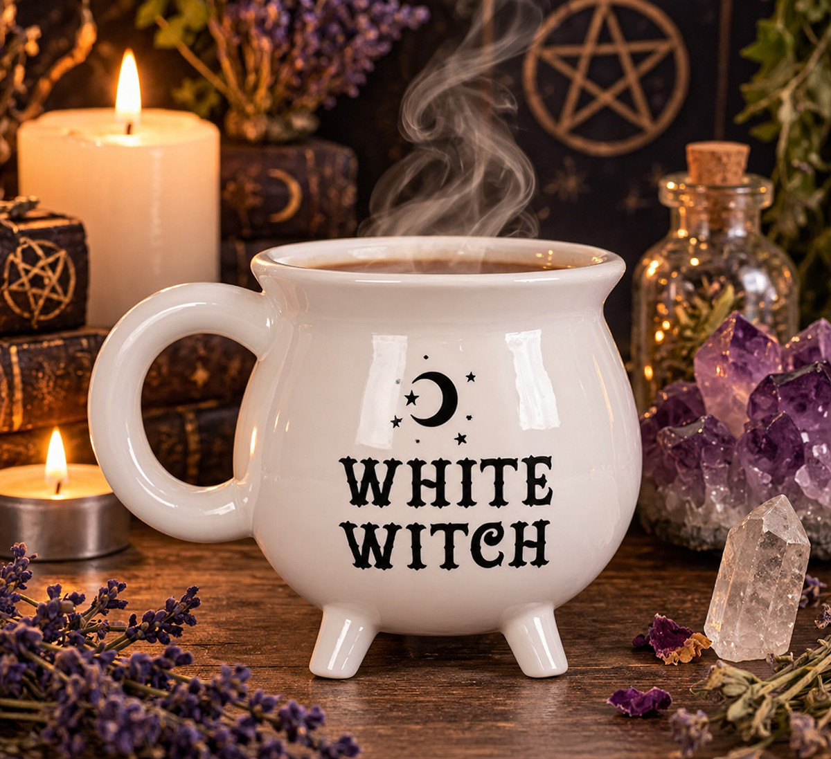 Tazza a forma di Calderone - White Witch