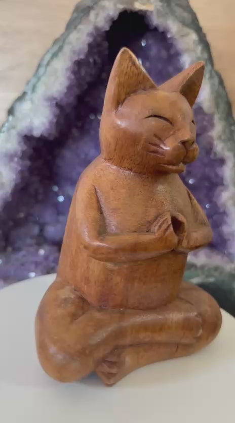 porta Incenso - Gatto in Meditazione