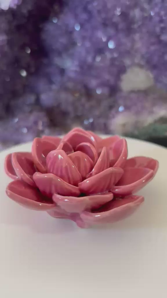Fiore Portaincenso- Loto Rosa